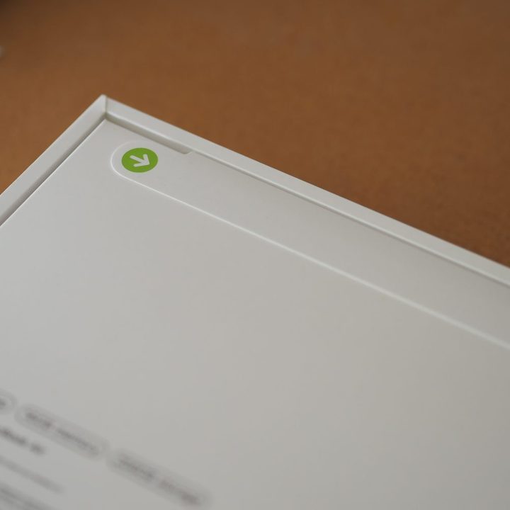 Apple Magic Keyboard packaging showing zip tab.