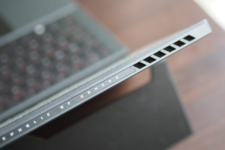 Asus ROG Flow Z13 top down view showing vents.