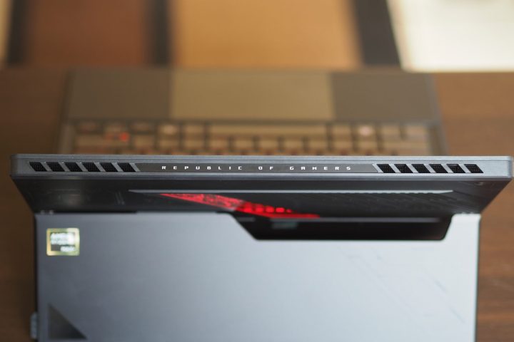 Asus ROG Flow Z13 top down view showing vents.