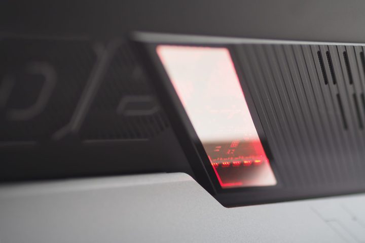 Asus ROG Flow Z13 rear view showing vents.