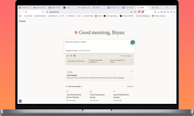 Claude on a MacBook Pro.