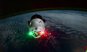 SpaceX's Crew-10 arriving at the ISS in March 2025.