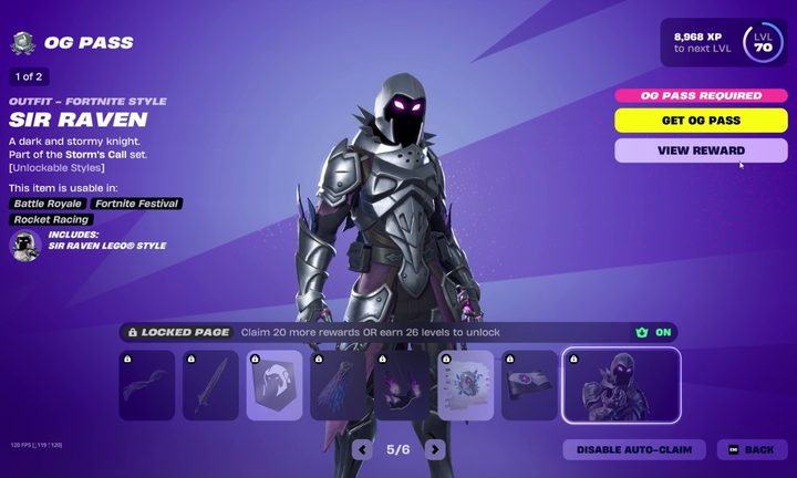Fortnite Sir Raven skin