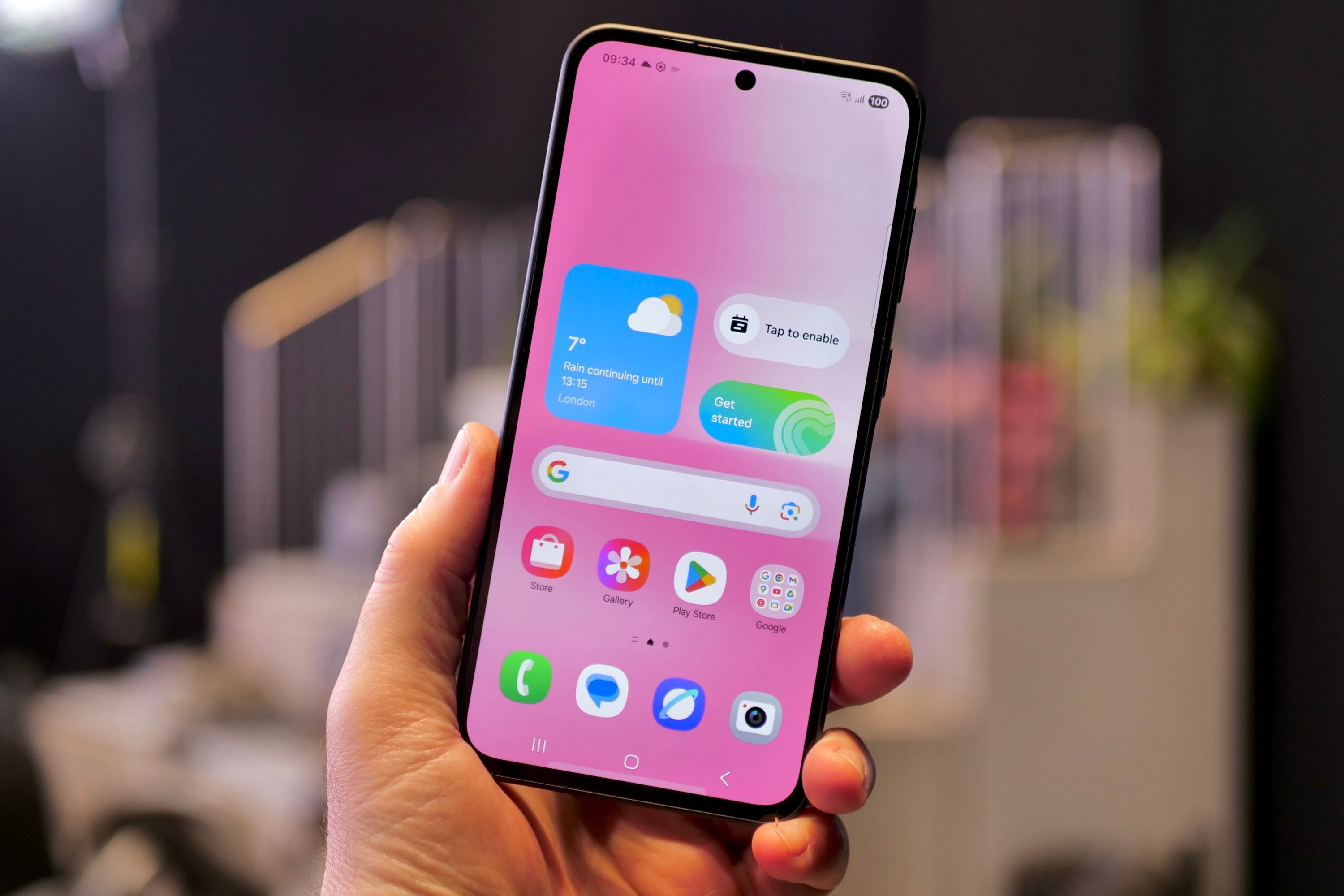 The screen on the Samsung Galaxy A36.