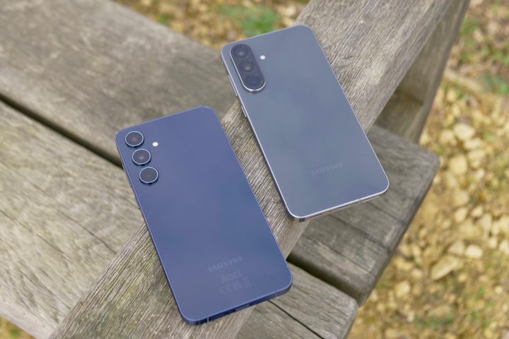 The Samsung Galaxy A56 and Galaxy A55.