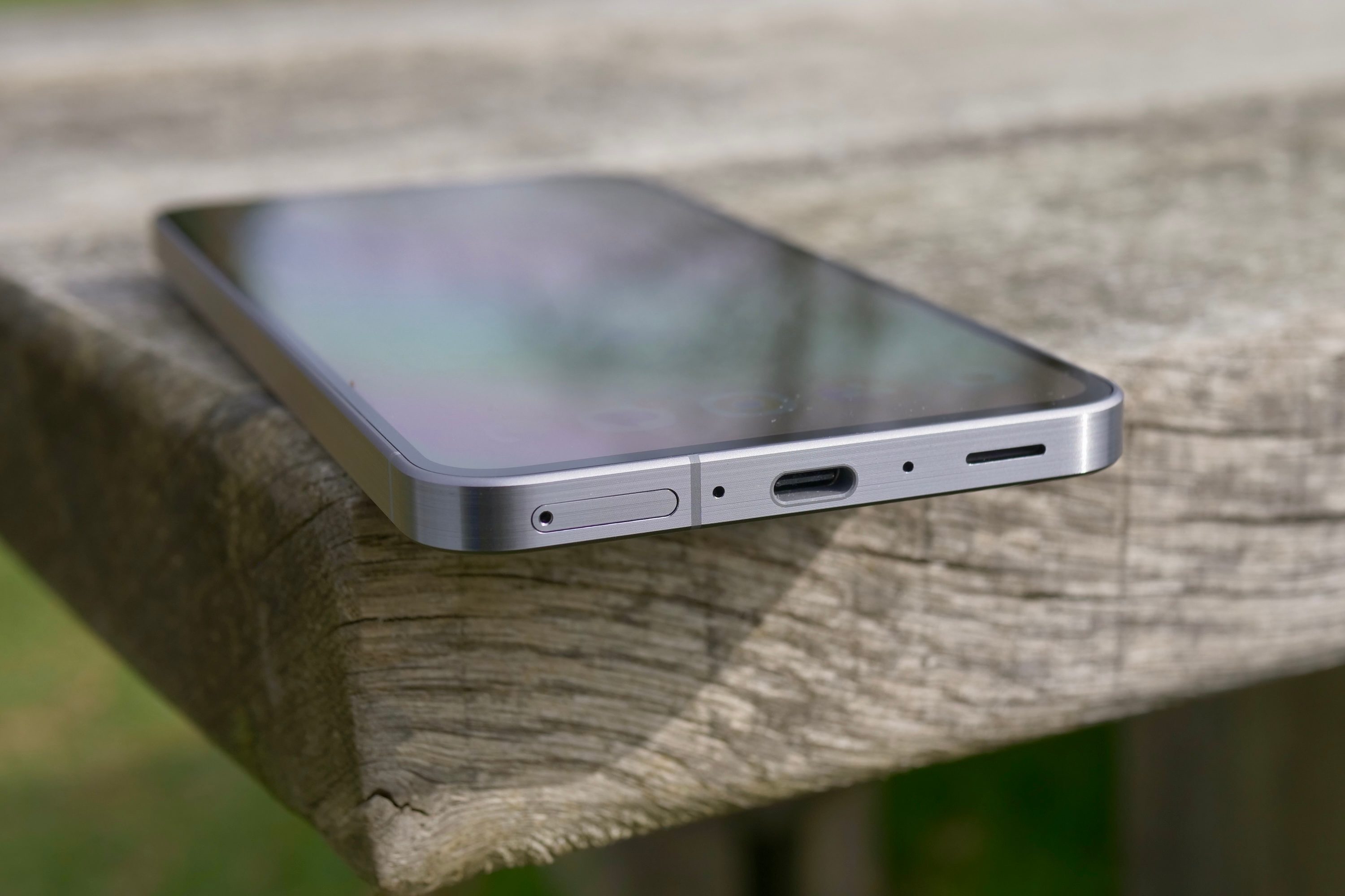 The base of the Samsung Galaxy A56.