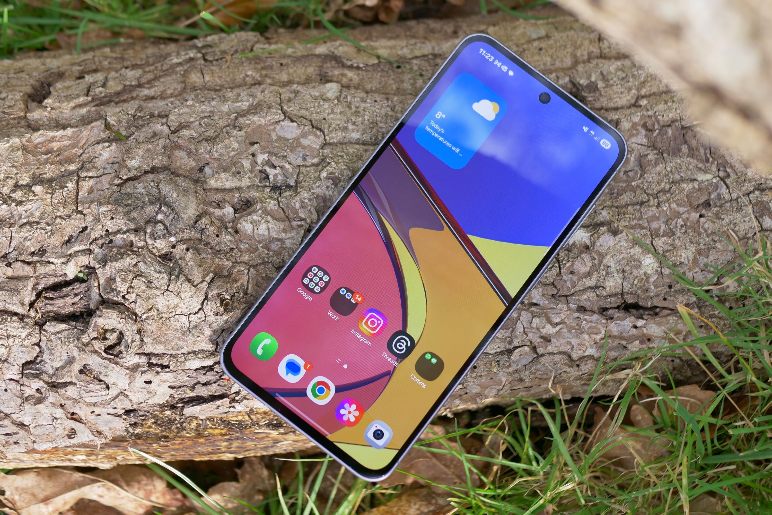 The Samsung Galaxy A56's screen.