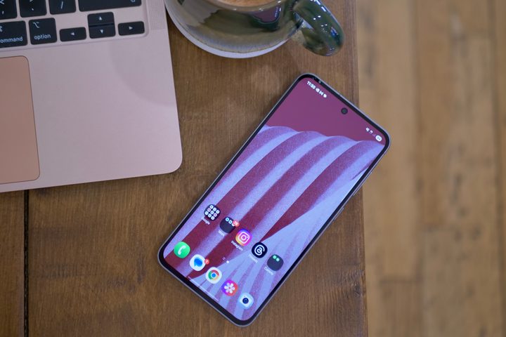 The Samsung Galaxy A56's screen.