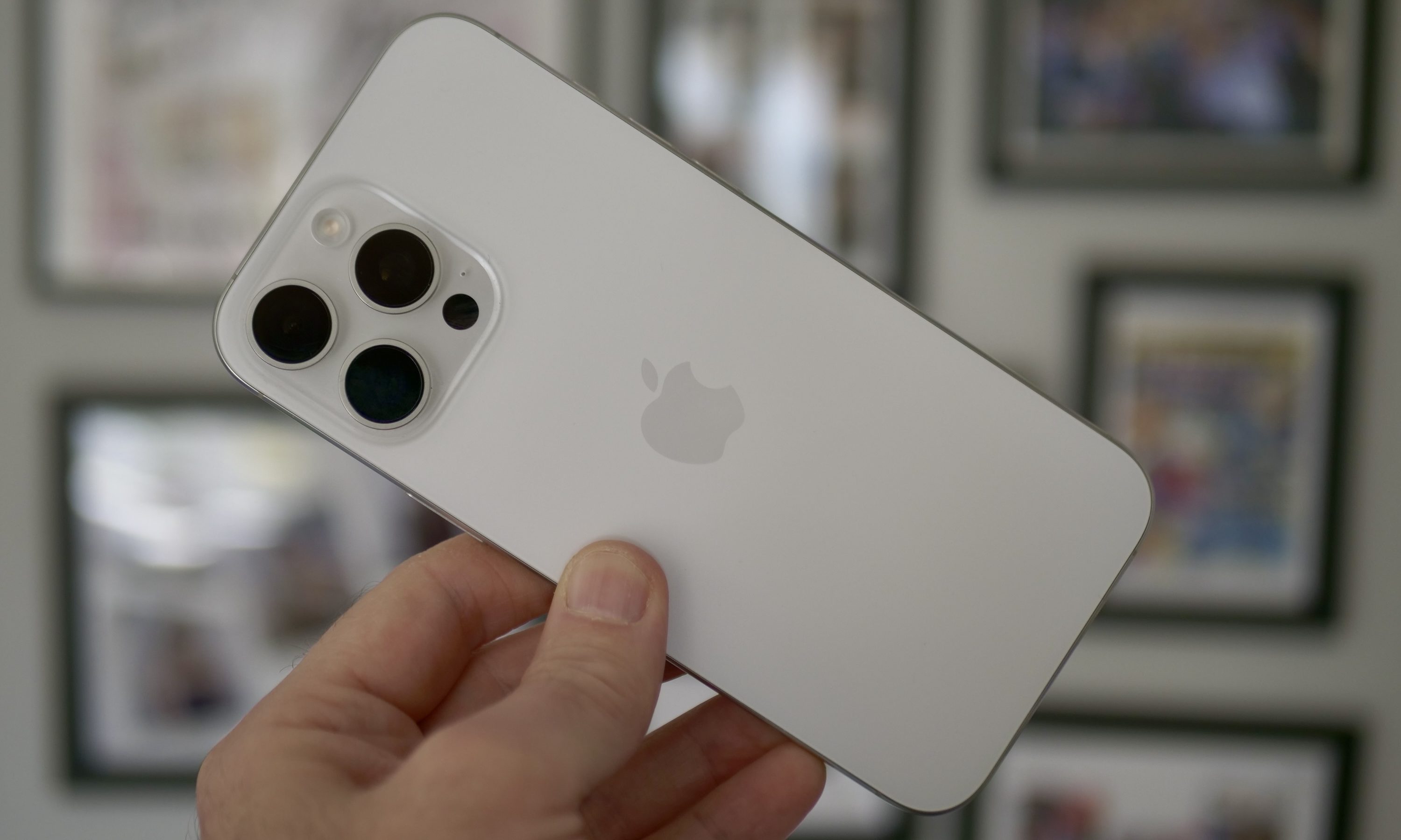 The back of the Apple iPhone 16 Pro Max.