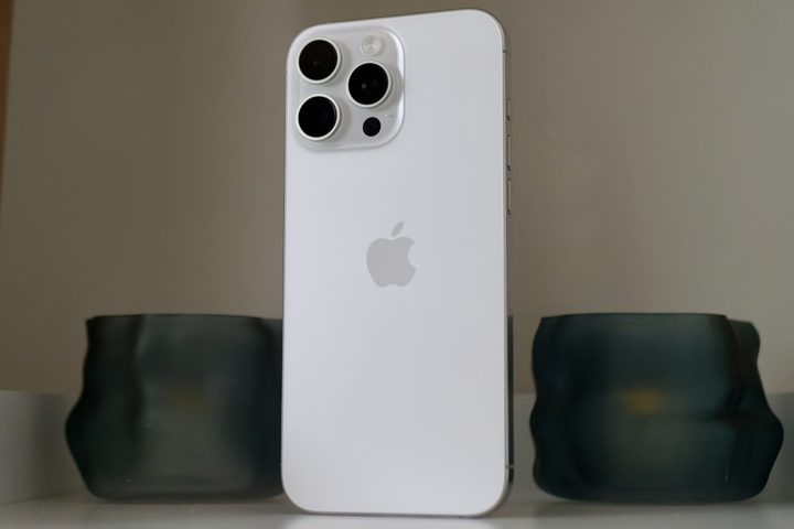 The back of the Apple iPhone 16 Pro Max.