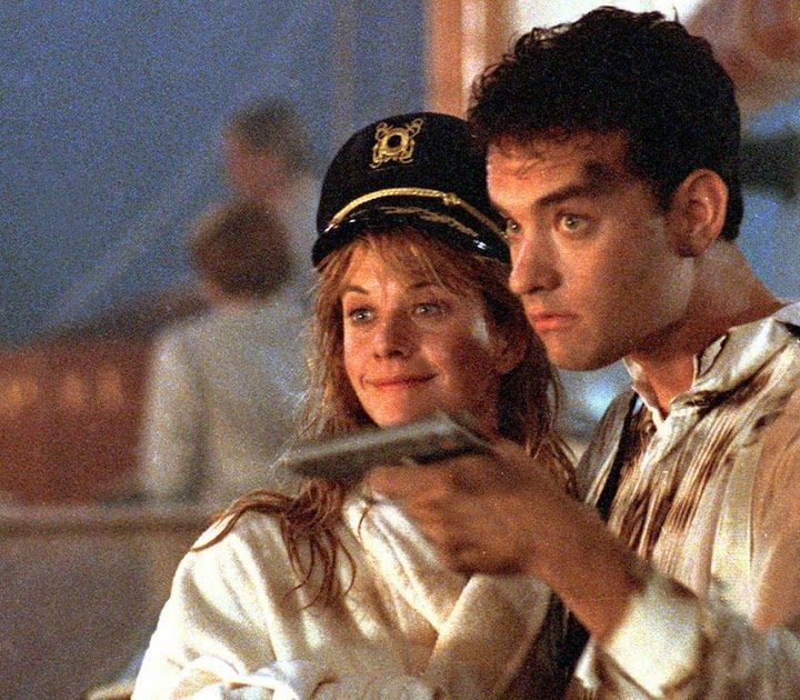 Meg Ryan and Tom Hanks in Joe Versus the Volcano.