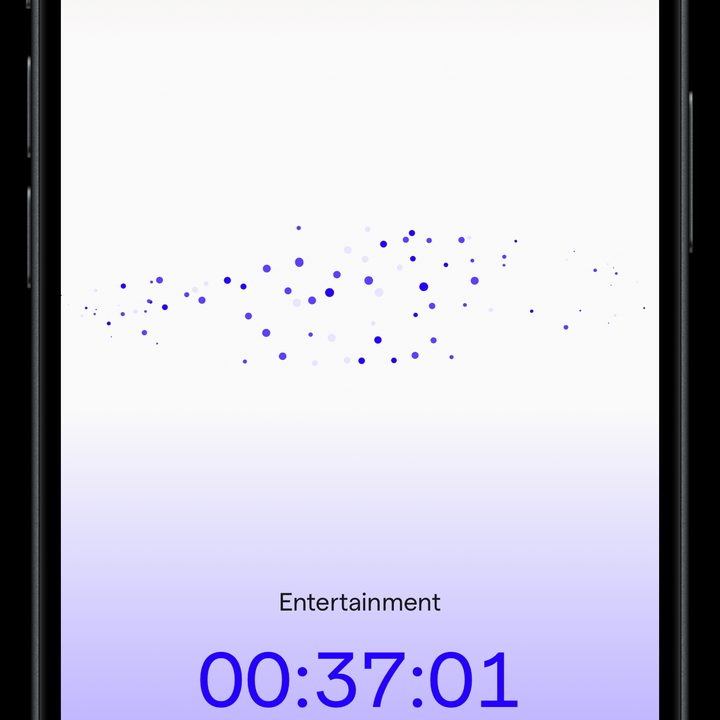 Showing an active focus session in the Neurable app.