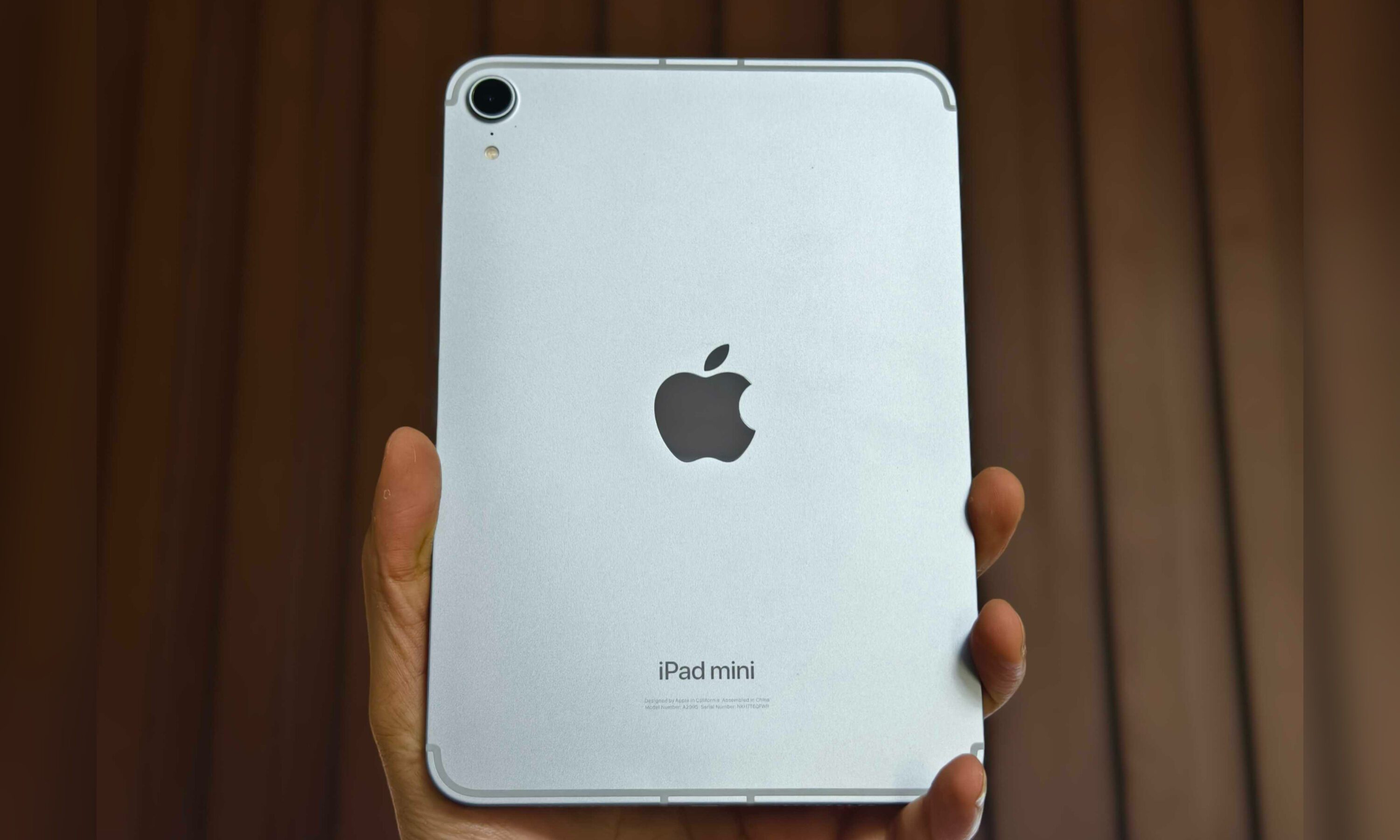 Person holding the iPad Mini 7.