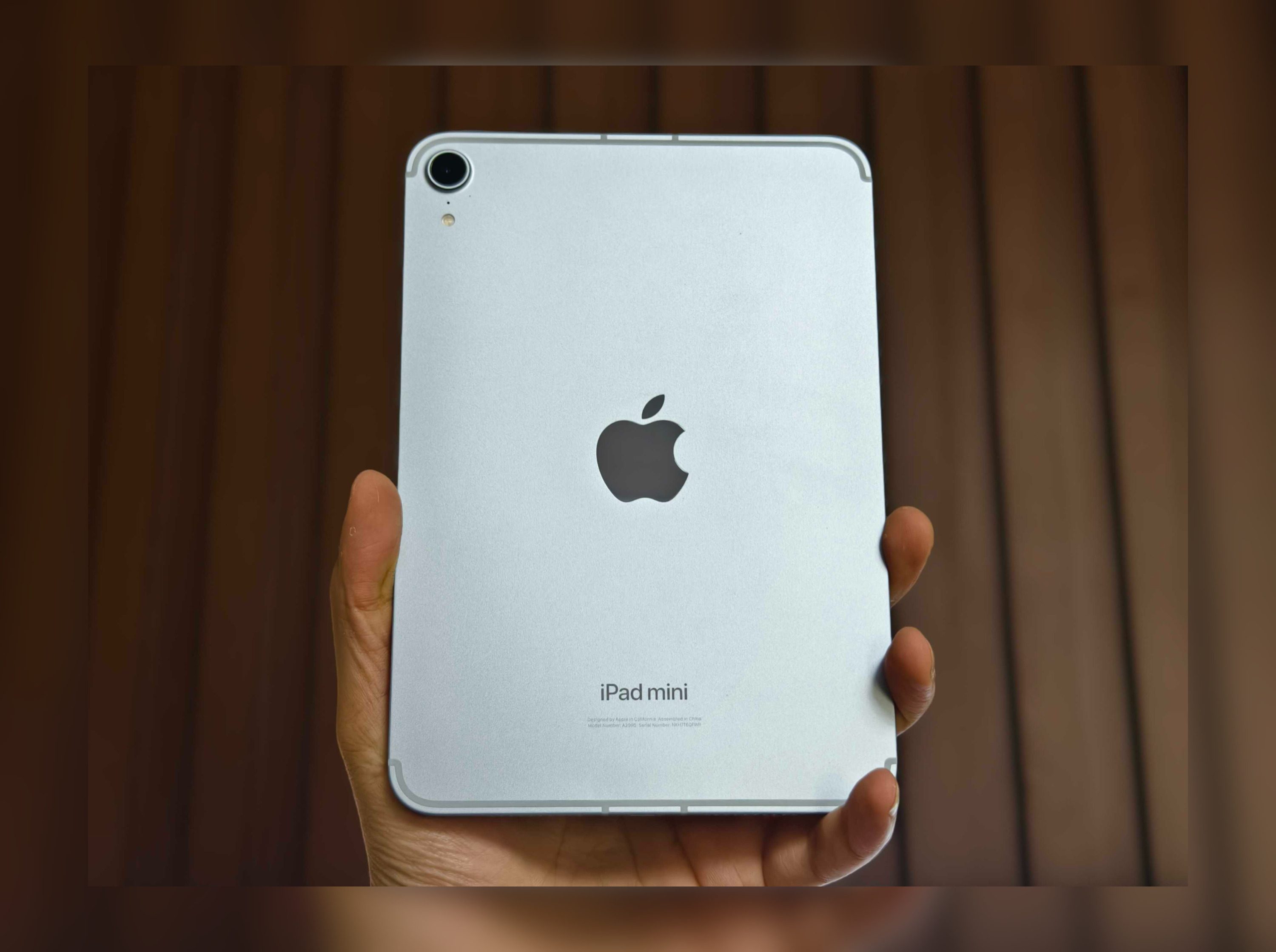 Person holding the iPad Mini 7.