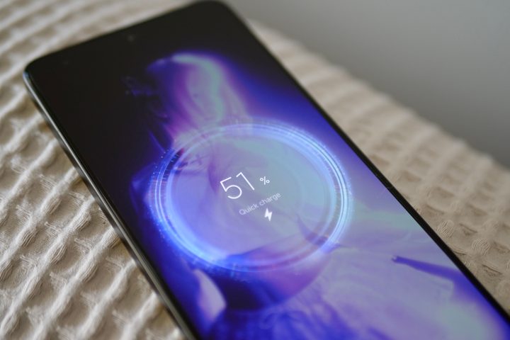 The Poco F7 Ultra on charge.