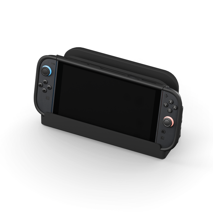 The Switch 2 sits in Dbrand's Killswitch dock.