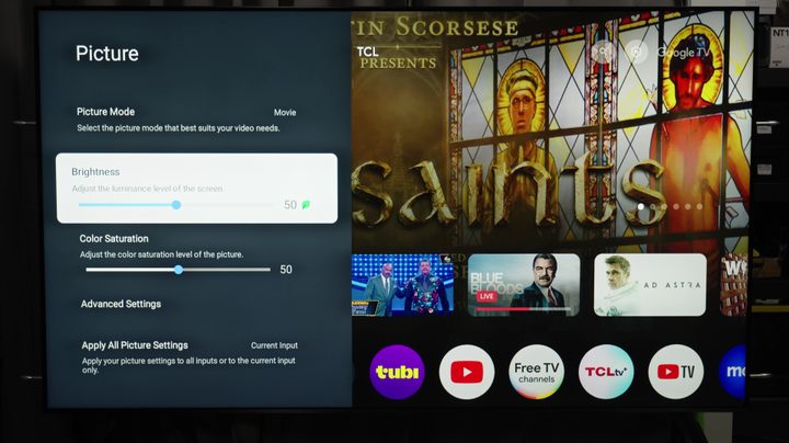 tcl brightness setting
