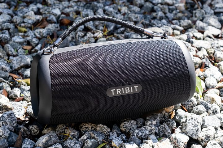 Front of the Tribit StormBox Lava Bluetooth speaker