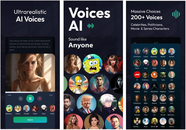 Voices AI app.