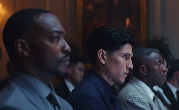 A tense scene in Captain America Brave New World