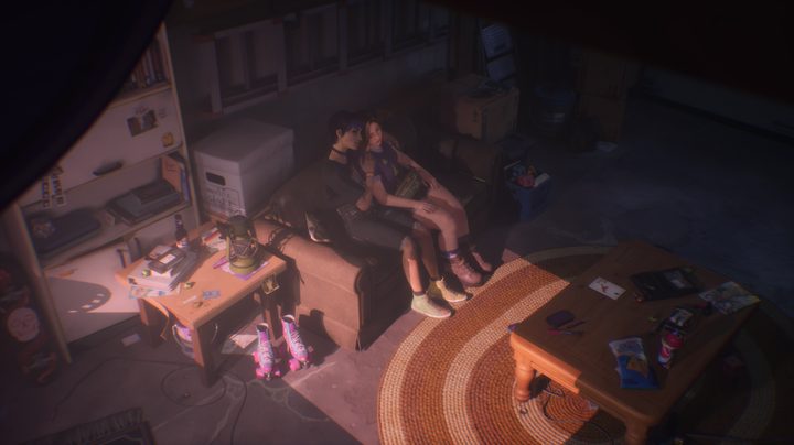 Swann sits with Nora in Lost Recoreds: Bloom & Rage.