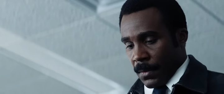 Milchick looking offended in "Severance."