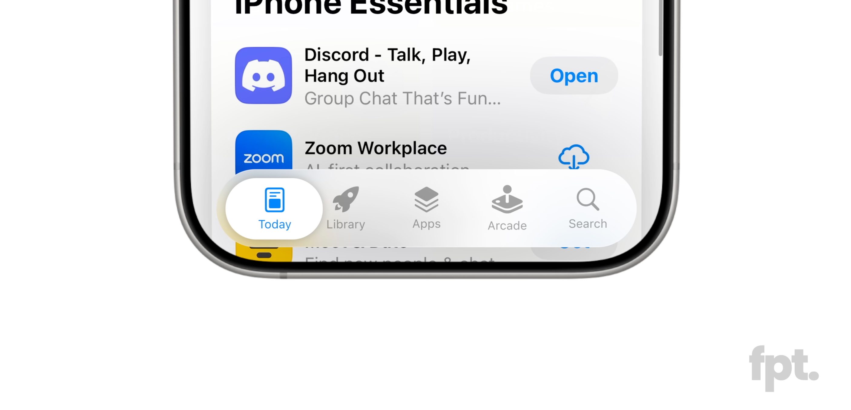 Render showing iOS 19 tabs in Apple apps.