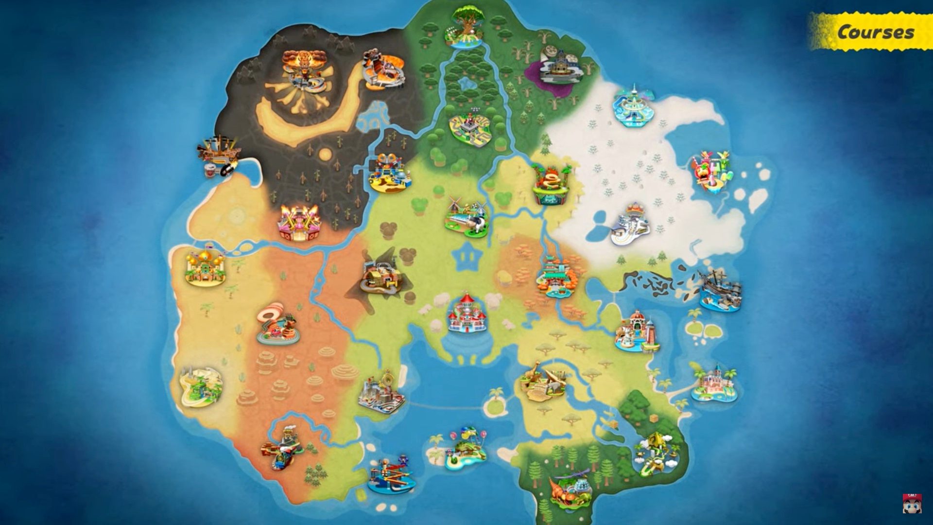 Mario Kart World map