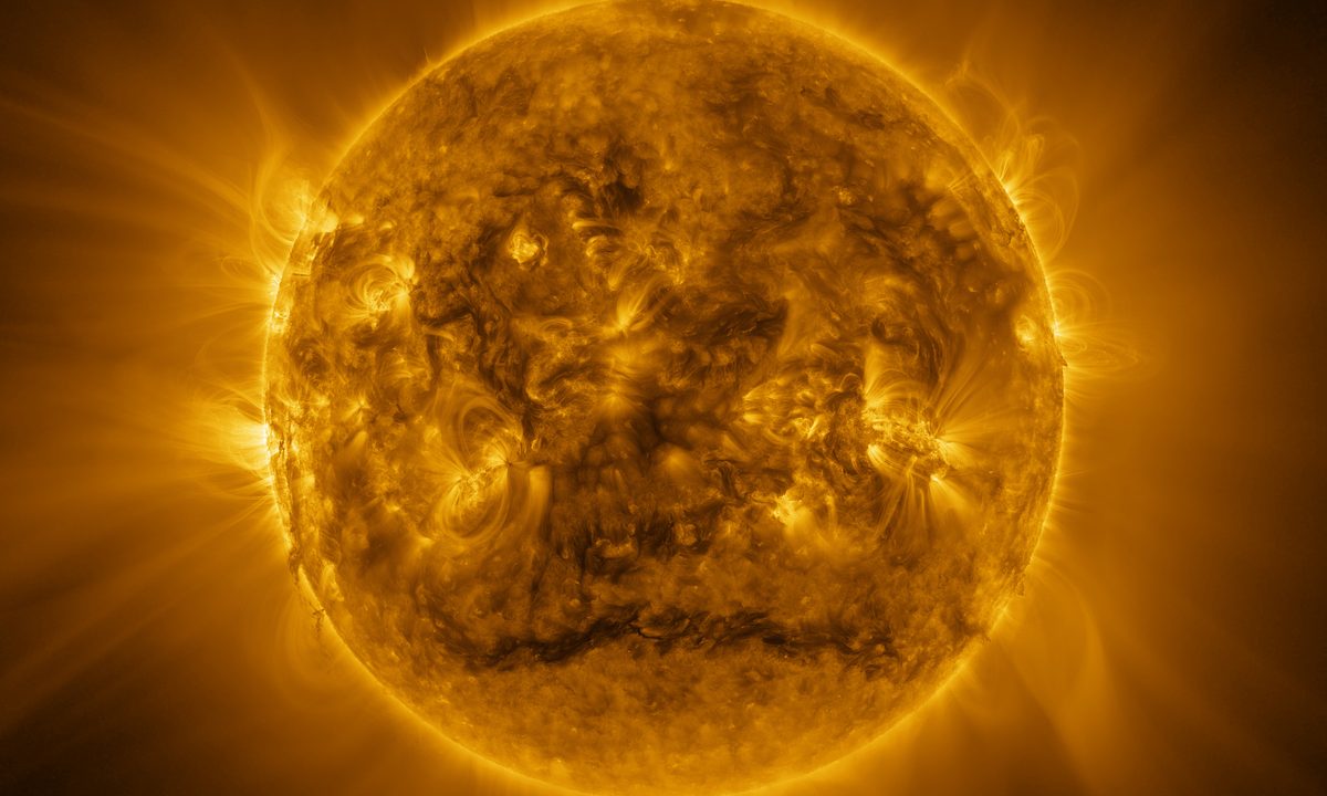 Five years into its mission, Solar Orbiter stuns again with this detailed view of the Sun. What you see is the Sun’s million-degree hot atmosphere, called the corona, as it looks in ultraviolet light.