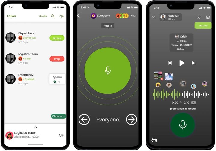 Talker-PTT app.