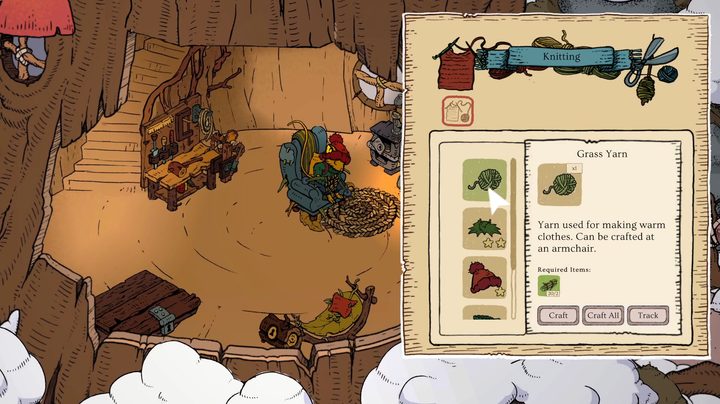 Crafting in Winter Burrow
