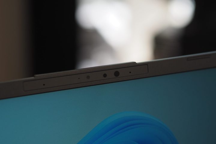 Acer Aspire 14 AI front view showing webcam.