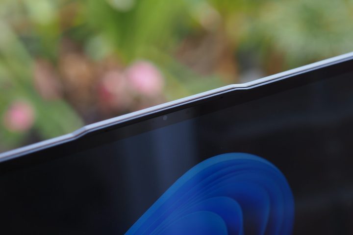 Acer Swift AI 16 front view showing webcam notch.