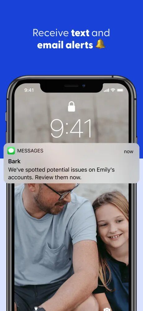 Notification sent by Bark.
