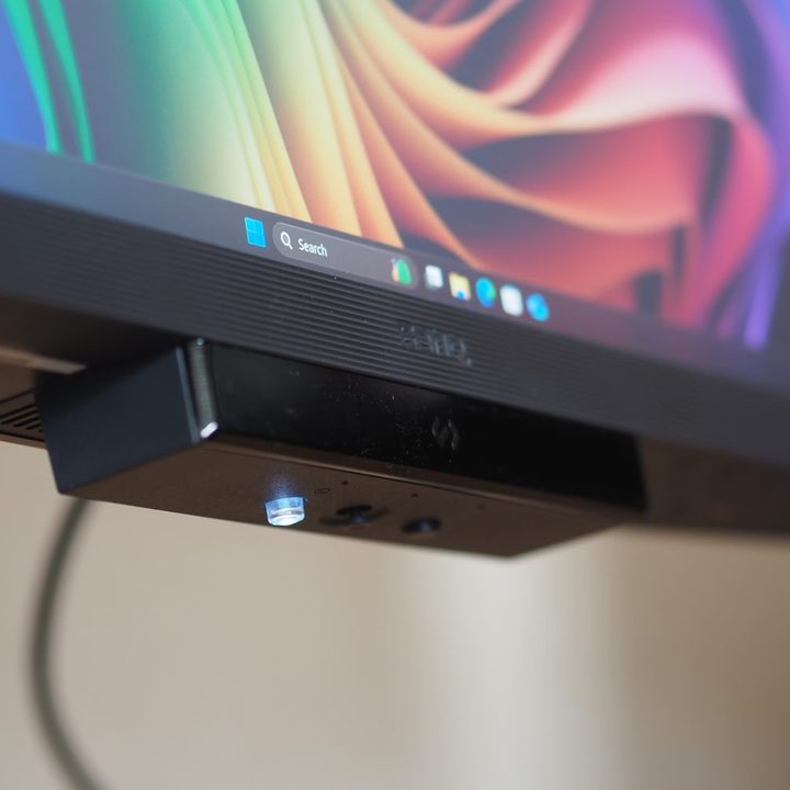 BenQ RD280UA below view showing Touch Bar and controls.