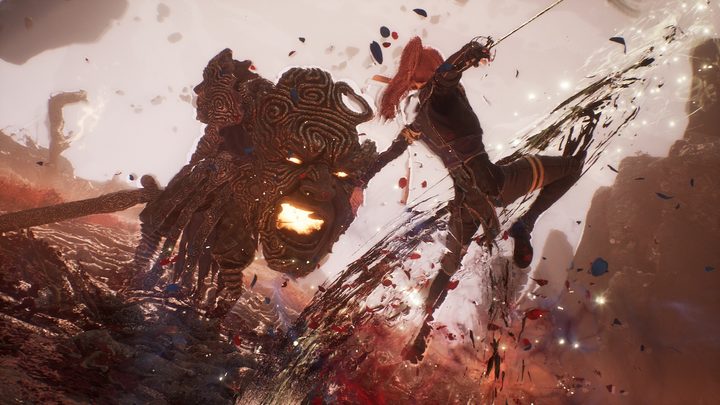 Maelle fighting an enemy in Clair Obscur Expedition 33.