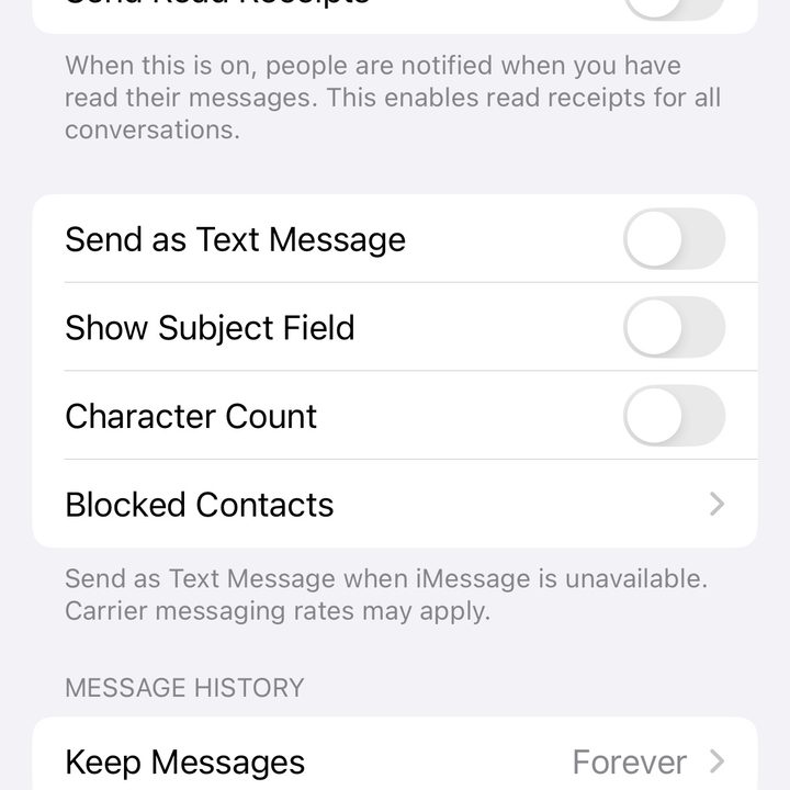 Finding the blocking options in iOS 18.