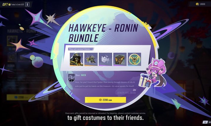 Marvel Rivals gifting