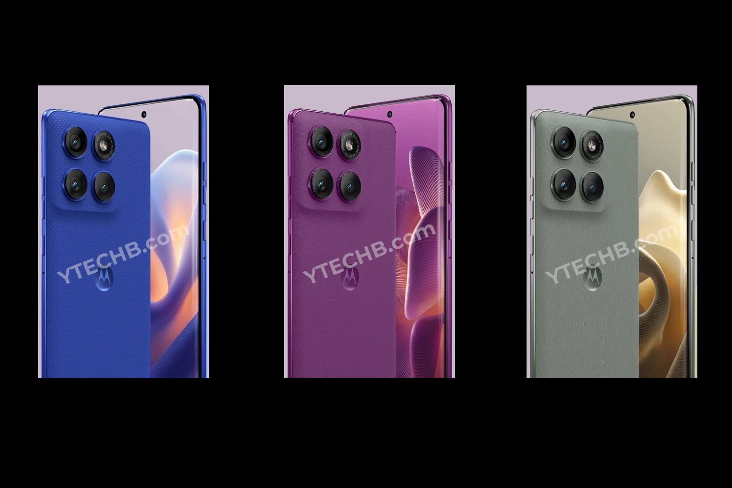 Images claimed to show the color options for the Motorola Edge 60 Pro