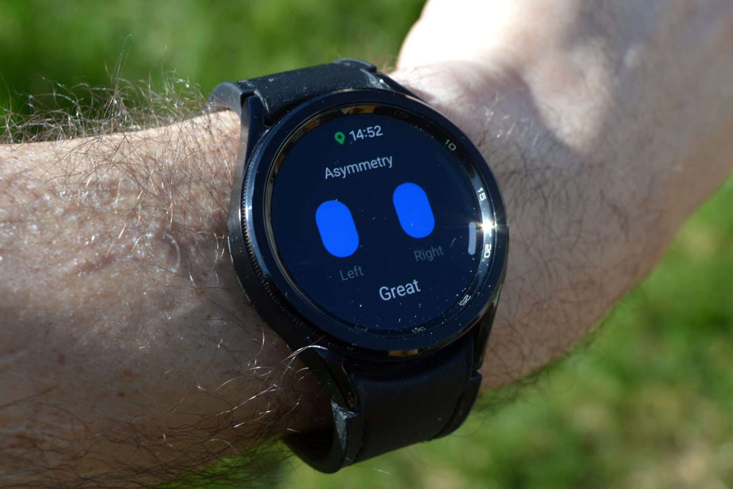 The Galaxy Watch 6 Classic's gait analysis.