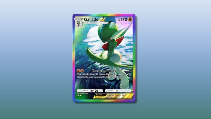 Gallade ex card in Pokémon TCG Pocket.