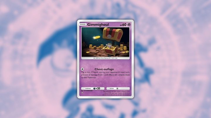 Gimmighoul card in Pokémon TCG Pocket.