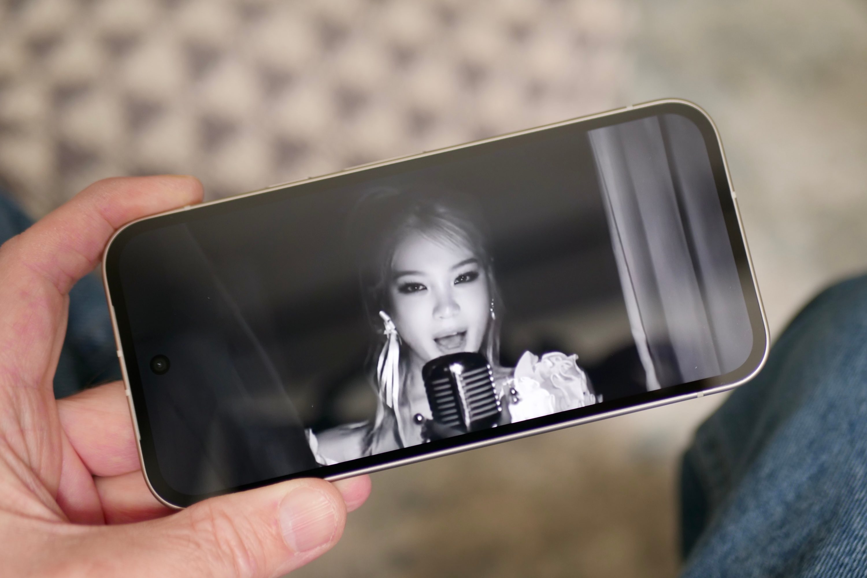 A video playing on the Google Pixel 9a.