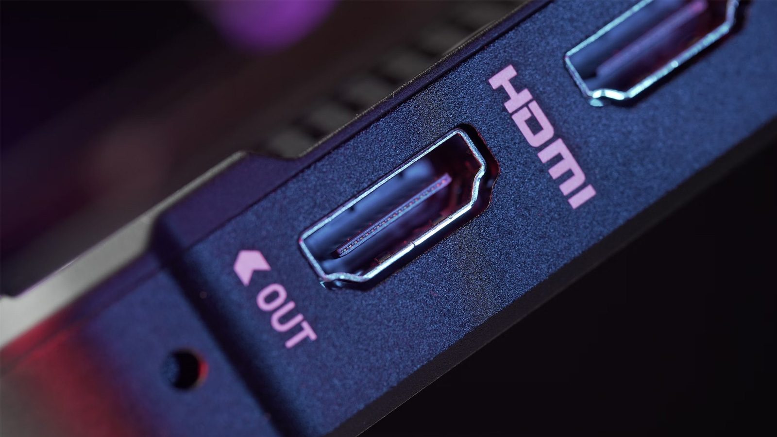 HDMI port.