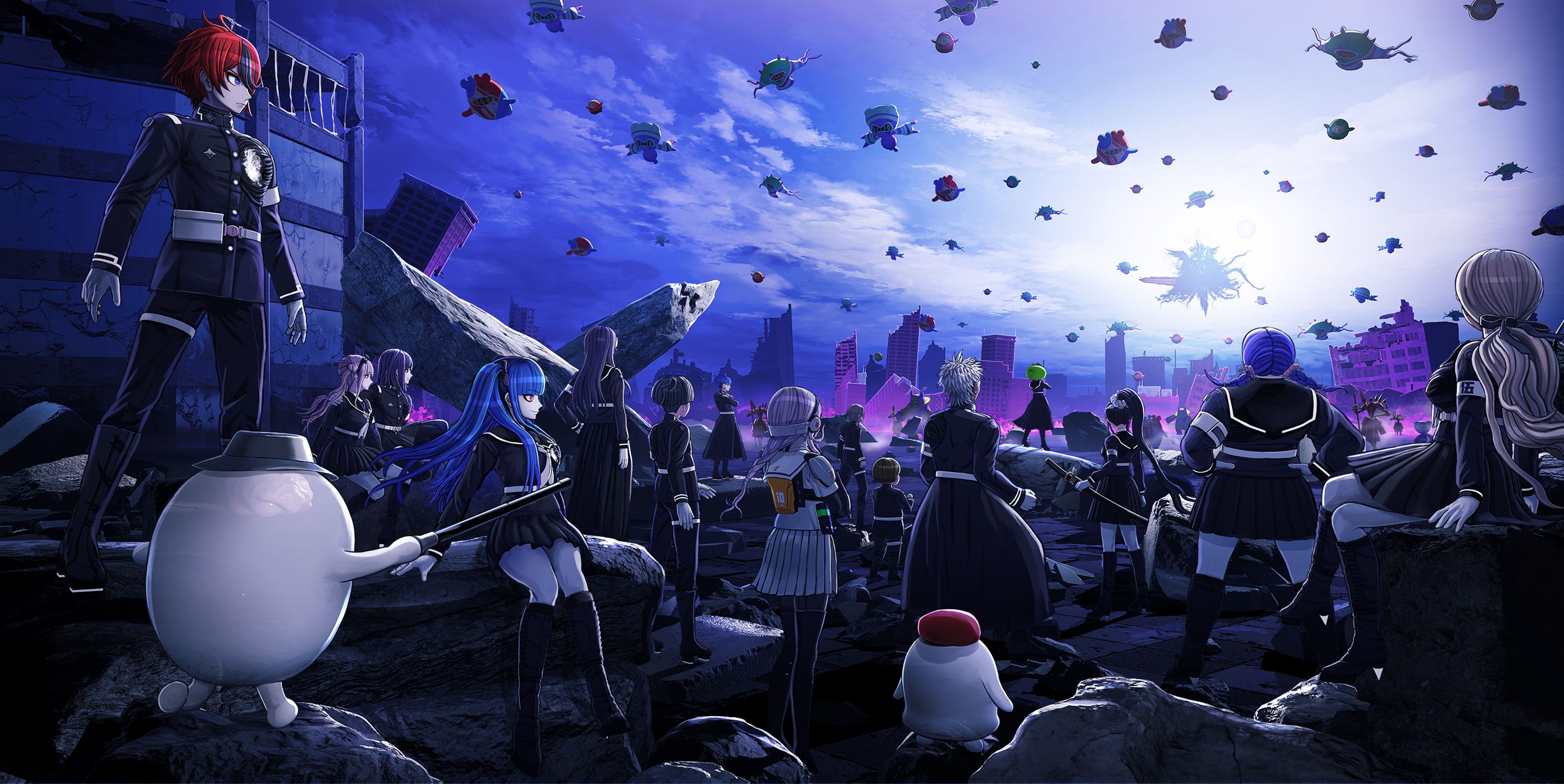 The cast of the Hundred Line: Last Defense Academy