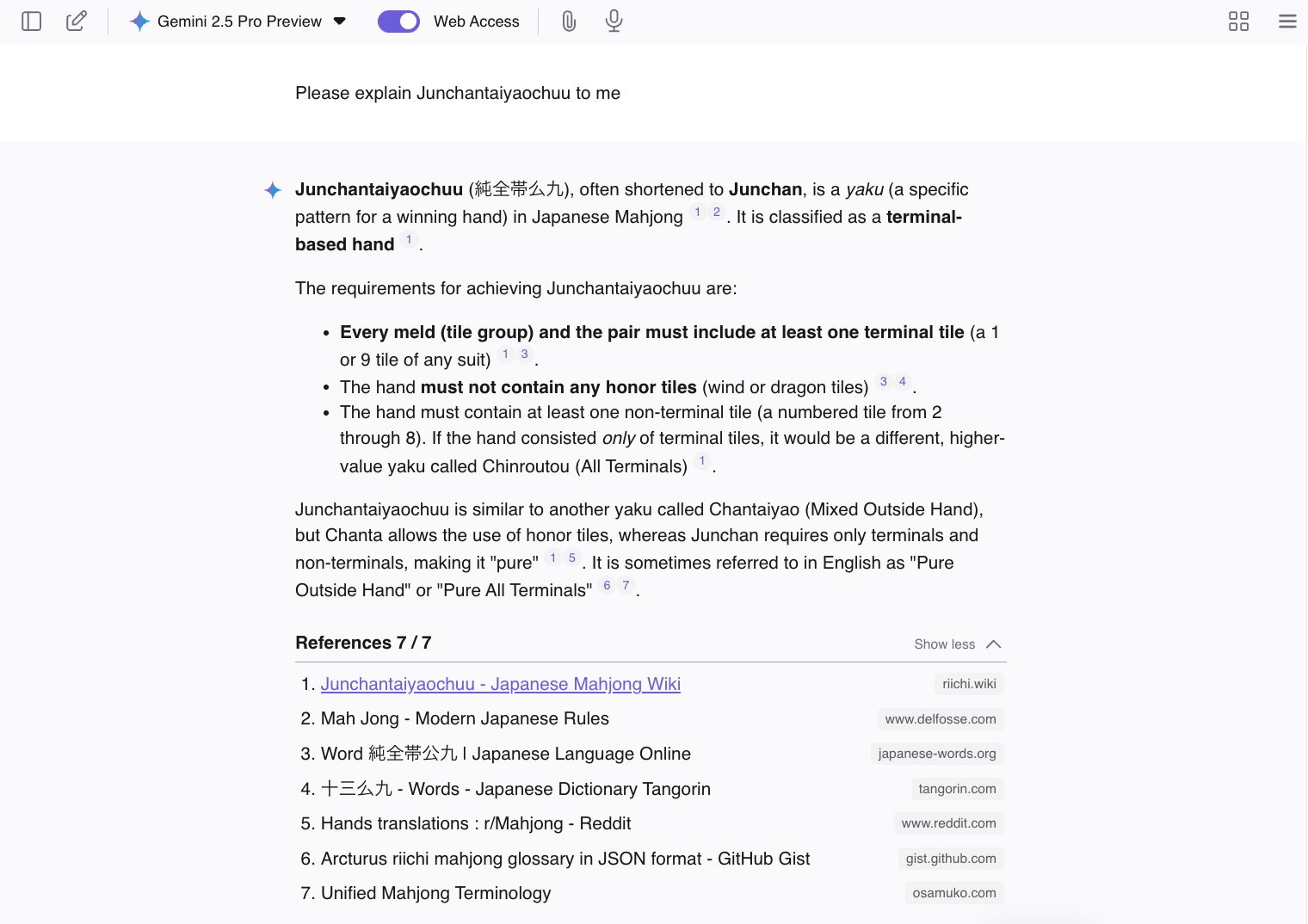 Kagi search Assistant feature.