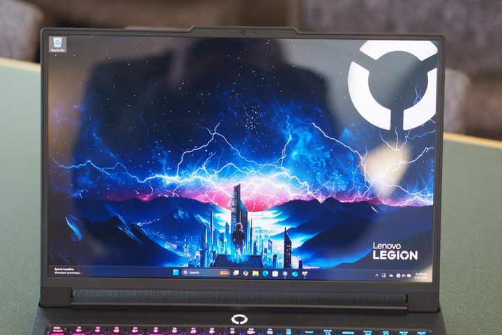 Lenovo Legion Pro 7i 2025 front view showing display.