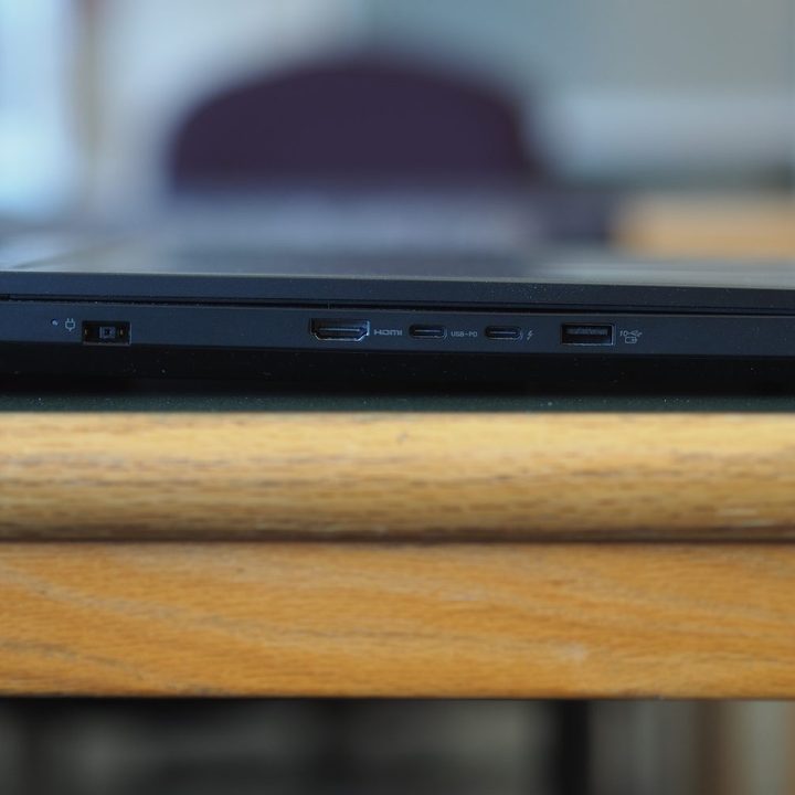 Lenovo Legion Pro 7i 2025 left side view showing ports.