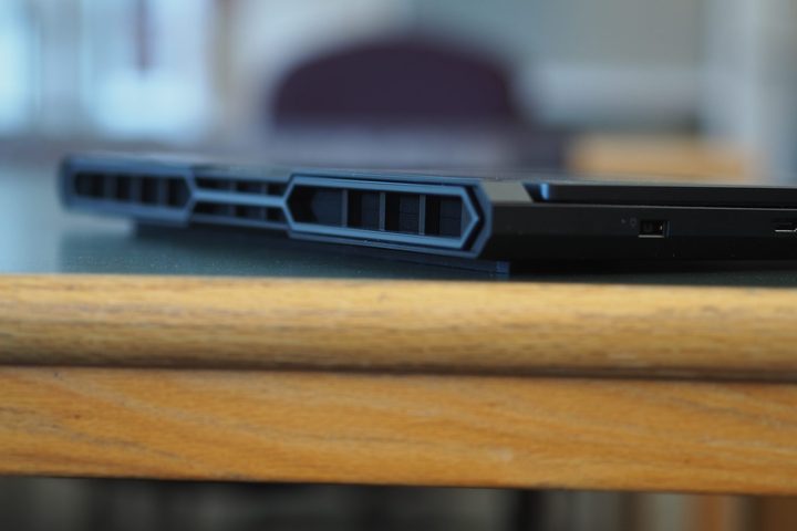 Lenovo Legion Pro 7i 2025 rear view showing vents.