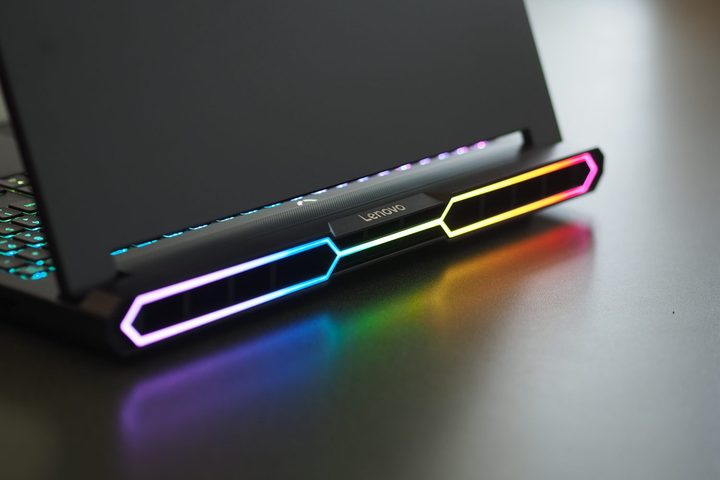 Lenovo Legion Pro 7i 2025 rear RGB LEDs.